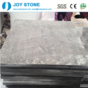Cheap Price Flamed China Shandong Blue Limestone Floor Covering Tiles