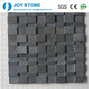 Cheaper Black Basalt Mosaic Tile Black Subway Tile 30x30