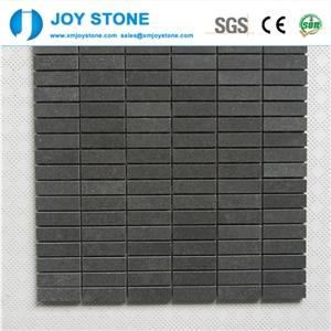 New Design Black Mosaic Tile Polished Basalt Stone 30x30