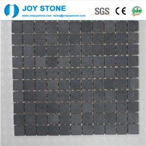 Polished Basalt Stone Black Mosaic Tile New Design 30x30