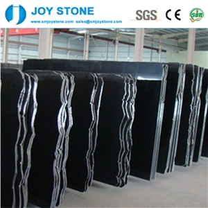 Polished China Chanxi Beiyue Black Granite Big Slabs Tiles for Sales