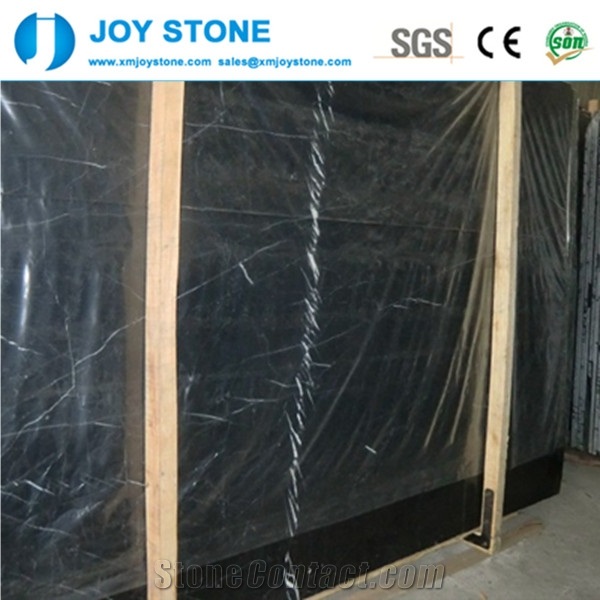 Whole Sale Polished China Nero Marble Gangsaw Slab Tiles