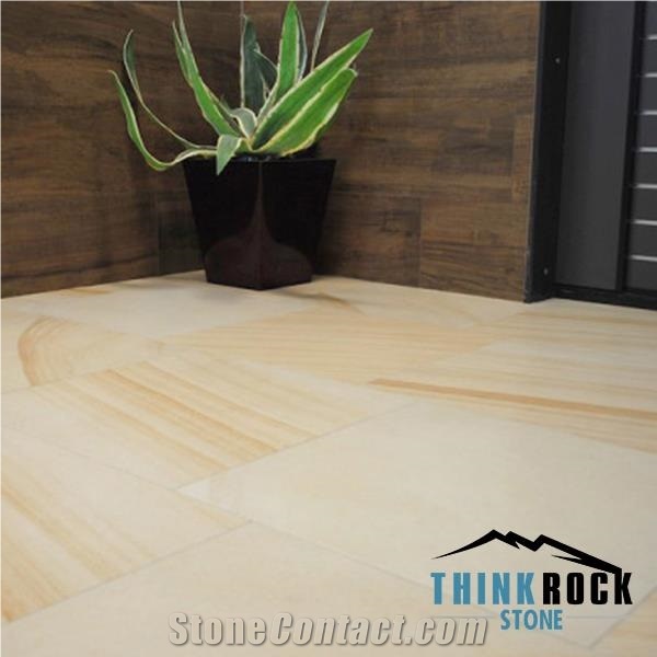 Beige Wood Sandstone Floor Tiles