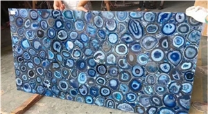 Blue Agate Slabs/Semiprecious Stone Tiles/Gemstone Slabs/Gemstone