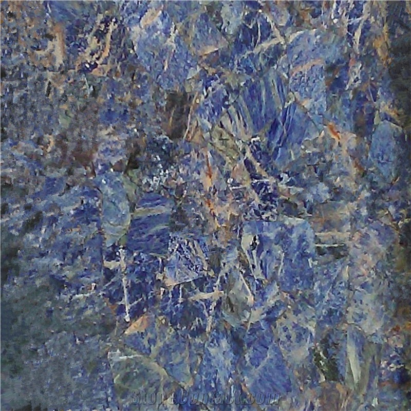 Bolivia Jingtai Dark Blue Sodalite Marble Slab Flooring Tile