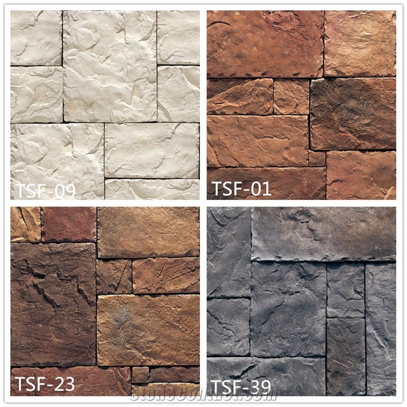 Castle Stone Veneer, Faux Rock for Exterior Wall Panels