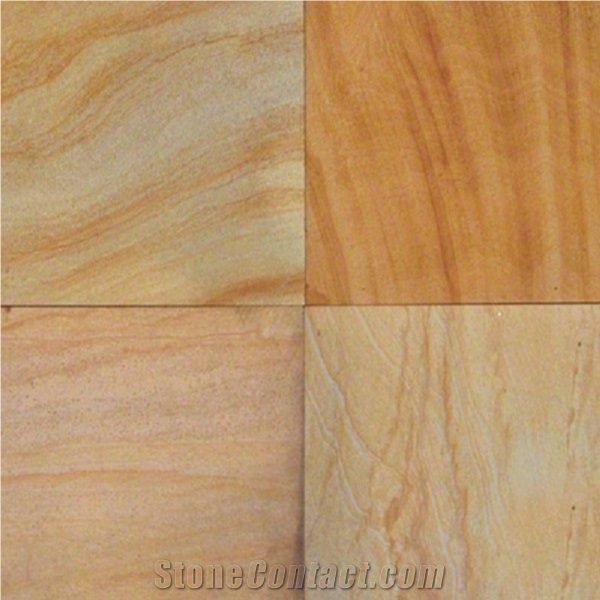 China Sichuan Yellow Wooden Sandstone Slabs & Tiles