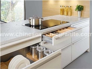 China Venato White Marble White Quartz Kitchen Counter Top