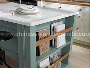 China Venato White Marble White Quartz Kitchen Counter Top