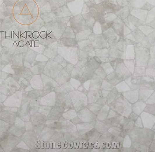 Crystal White Semi Preciouse Stone Countertop Slabs