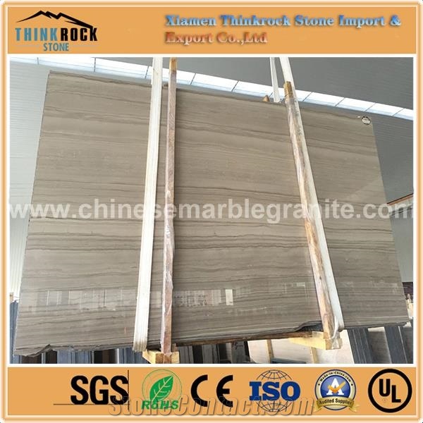 Fine-Grained New Athen Wooden Beige Yellow Marble Wall Covering Tiles