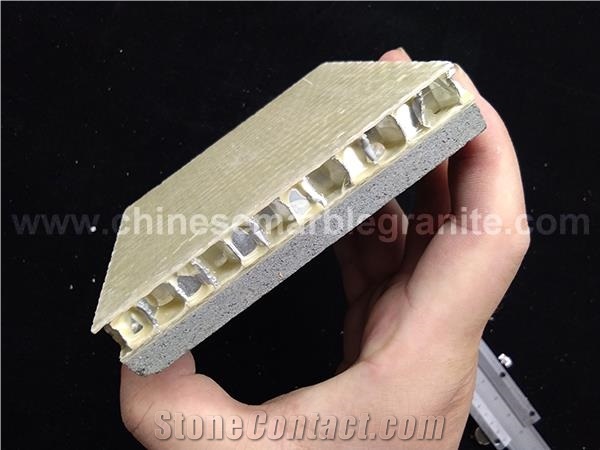Honed Grey Sandstone Veneer Aluminium Honeycomb Core Plastic Panel