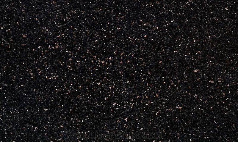 India Black Galaxy Granite Small Slabs Black Granite