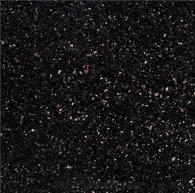 India Black Galaxy Star Galaxy Granite Slabs Floor Covering