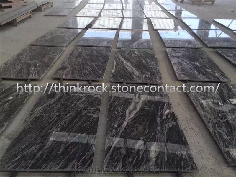 Italian Space Ash Grey Marble Wall Cladding Floor Covering Tile