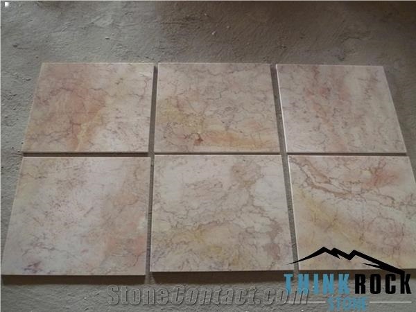 Polished Red Cream Beige Marble Flooring Tiles
