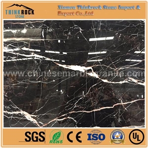 Quite Durable White River Veins Black Marble Wall Covering Tiles