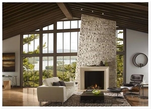 Stacking Stone Traditional Fireplace Surround