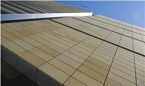 Yellow Sandstone Used for Wall Cladding