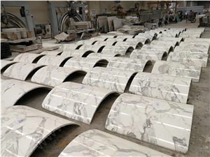 Calacatta Whitle Marble Slabs for Luxury Hotel Interior Decorations