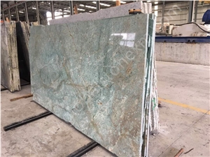 Commercial and Hospitality Projects Iran Blue Riff Green Marble Slabs