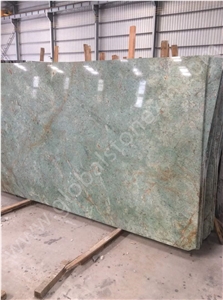 Exquisite Iran Blue Riff Green Marble Interior Table Top