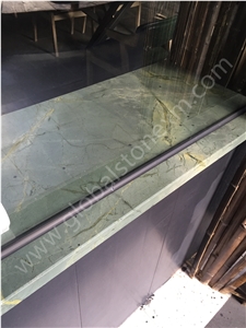 Green Marble Tiles and Slabs, Peacock Green Marble for Window Sill