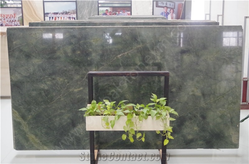 Magic Green Marble Slabs for Hotel and Interior Decorations