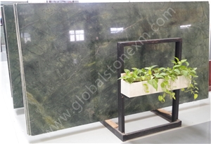 Peacock Green Marble Slabs Tiles for Indoor Decoration/Flooring/Wall