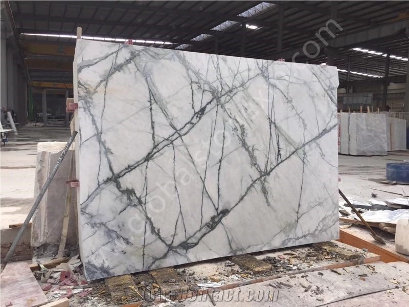 Residential Commercial Projects China Lilac White Clivia Marble Slabs