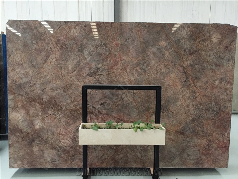 Violet Gold Marble Slabs for Luxury Hotel Interior Decorations