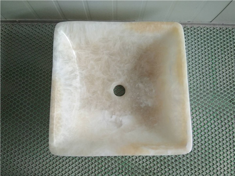 China Beige Onyx Basin,Honey Onyx Stone Wash Bowls,Onyx Wash Basin
