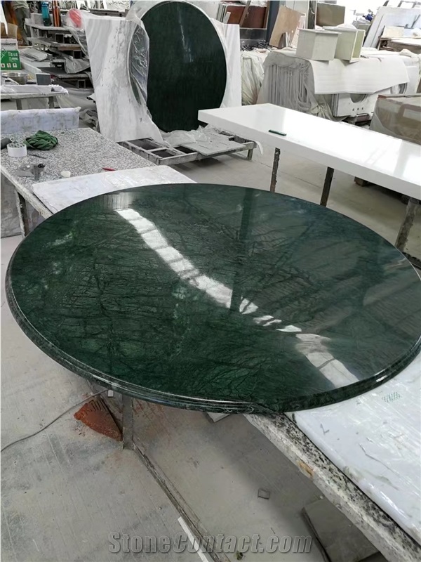 Custom Design Furniture Green Flower, Green Round Table