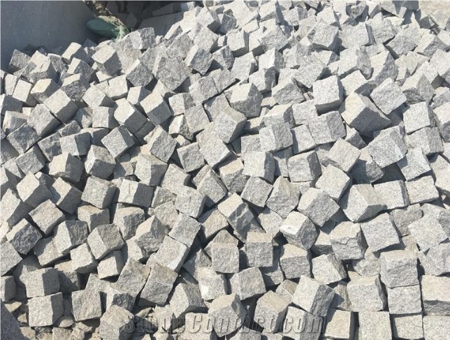 Wholesale Cheap Granite G603& G682 Cobble Stone Pavement