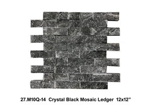 Crystal Black Ledge Stone