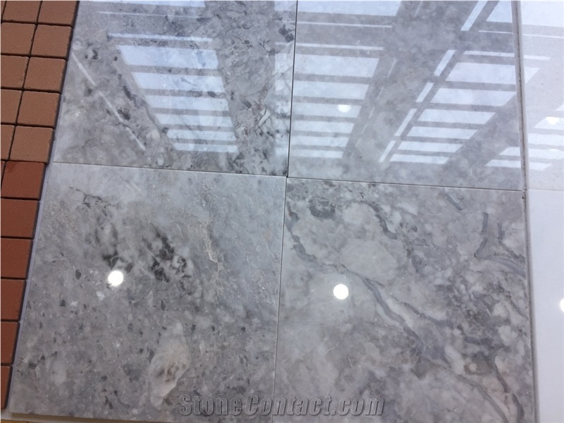 Polished Grey Marble Tiles, Thanh Hoa Grey Marble