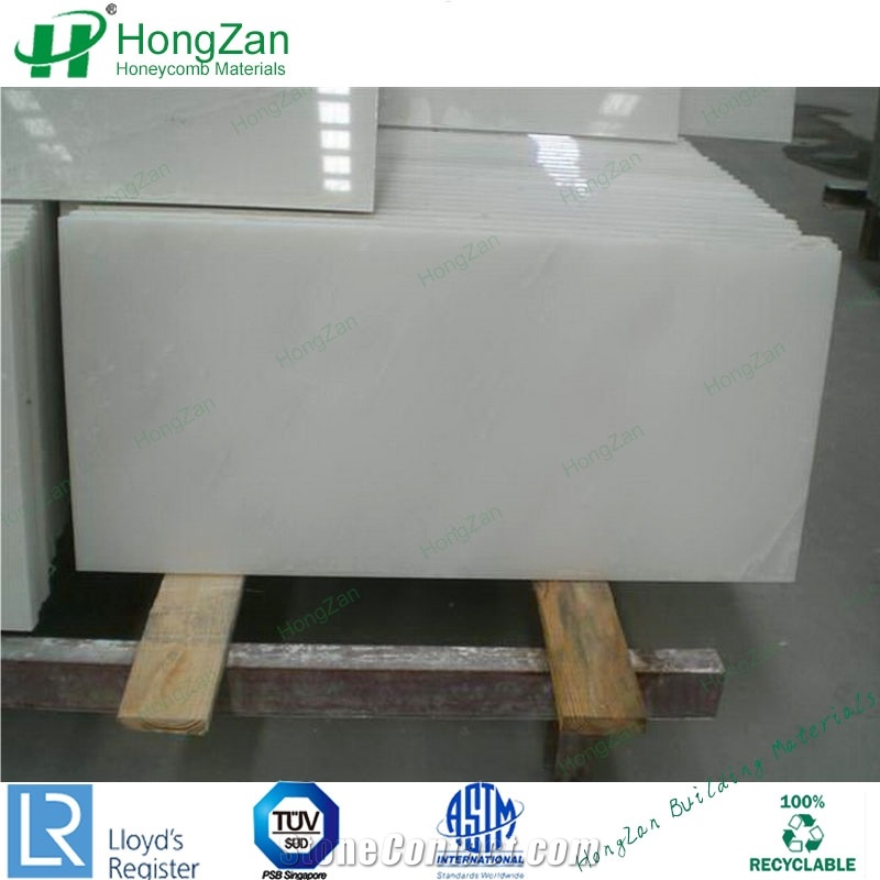 White Engineered Marble Honeycomb Panels for Wall Panel