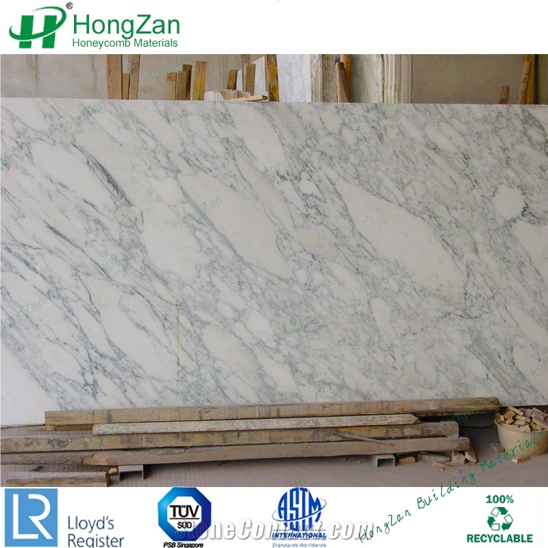 White Engineered Marble Honeycomb Panels for Wall Panel