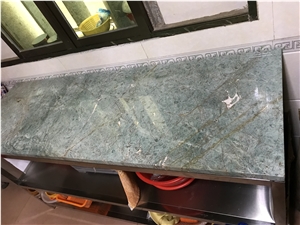 Atlantic Green Marble Bronge Age Kitchen Countertops, Work Tops
