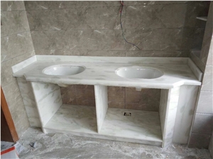 Bianco Rhino White Namibia Marble Bathroom Vanity Tops,Bath Tops