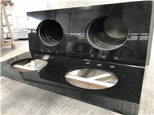 Black Galaxy Star Gold Granite Kitchen Countertops