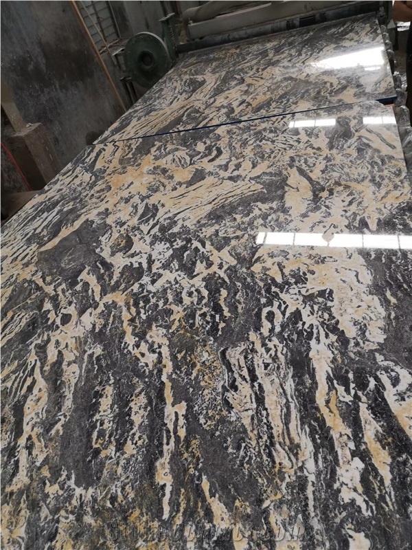 Calacatta Grey Gold Portoro Marble Slabs Flooring Walling Tiles