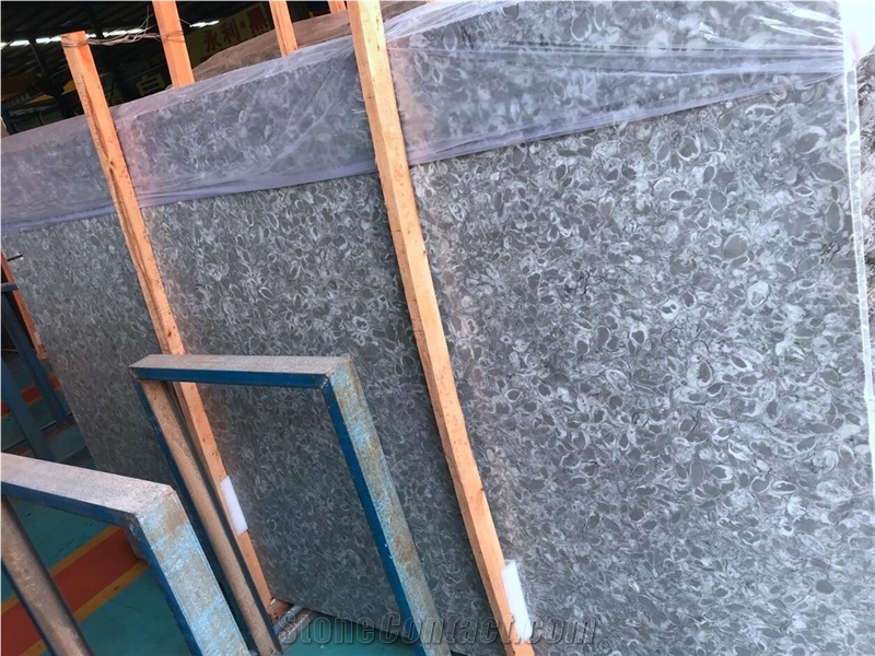 Flower Sea Grey Gray Crema Perlato Limestone Slabs,Wall Floor Tiles