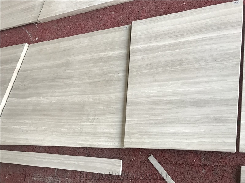 Guizhou White Wood Grain Vein Marble Slabs,Polished Wall Floor Tiles