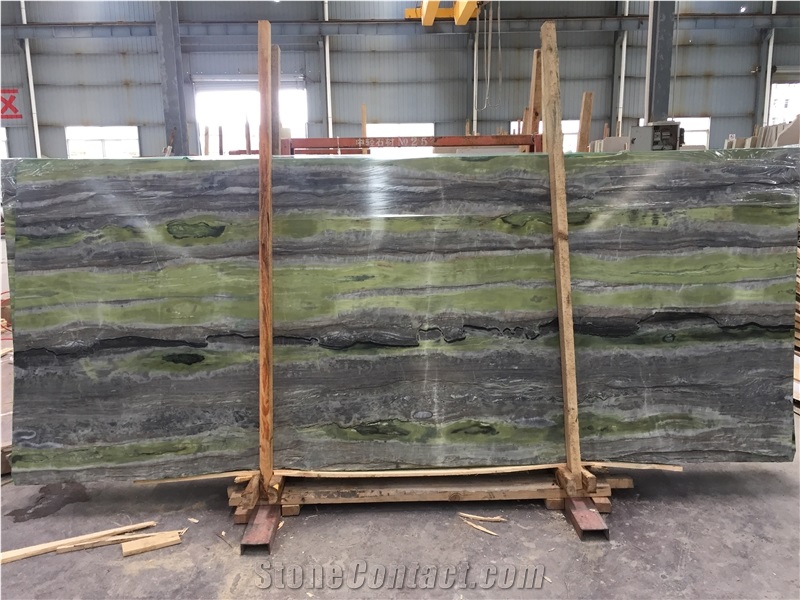 Jadeite Green Wood Grain Vein Marble Slabs,Wall Floor Polished Tiles