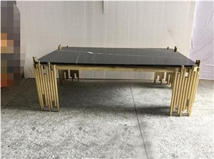 Nero Black Marquina Marble Table Tops,Reception Desk,Coffee Table