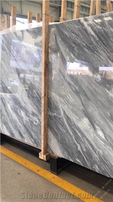 Space Grey Cloud Gray Marble Tabletops,Work Polished Tops,Square Table