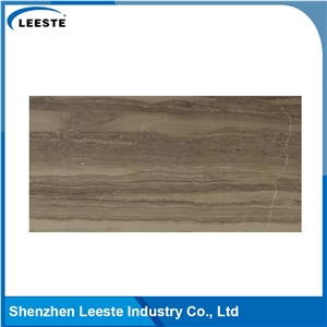 Athen Grey Wooden Polished Marble Tiles for Floor and Wall