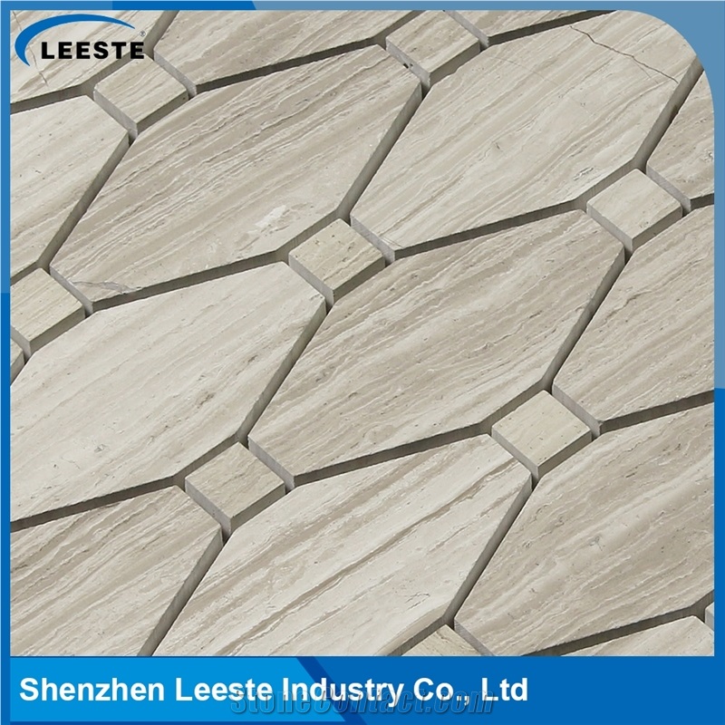 Chinese Supplier Long Octagon White Oak Marble for Floor Wall Tile