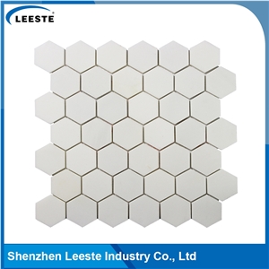 Italian Dolomiti Marble Hexagon 2"X2" Polished Mosaics Tiles